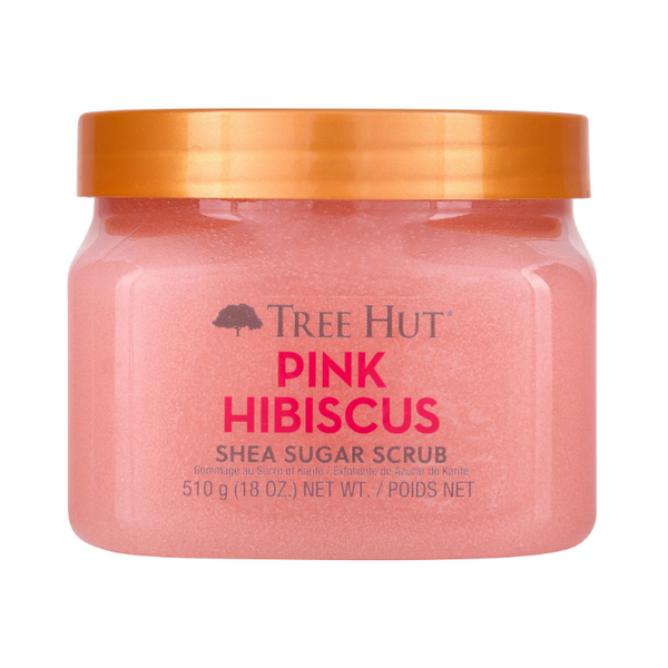 pink hibiscus shea sugar scrub