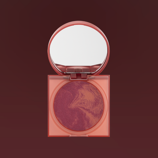 GloWish Cheeky Vegan Blush Powder - Charming Cherry